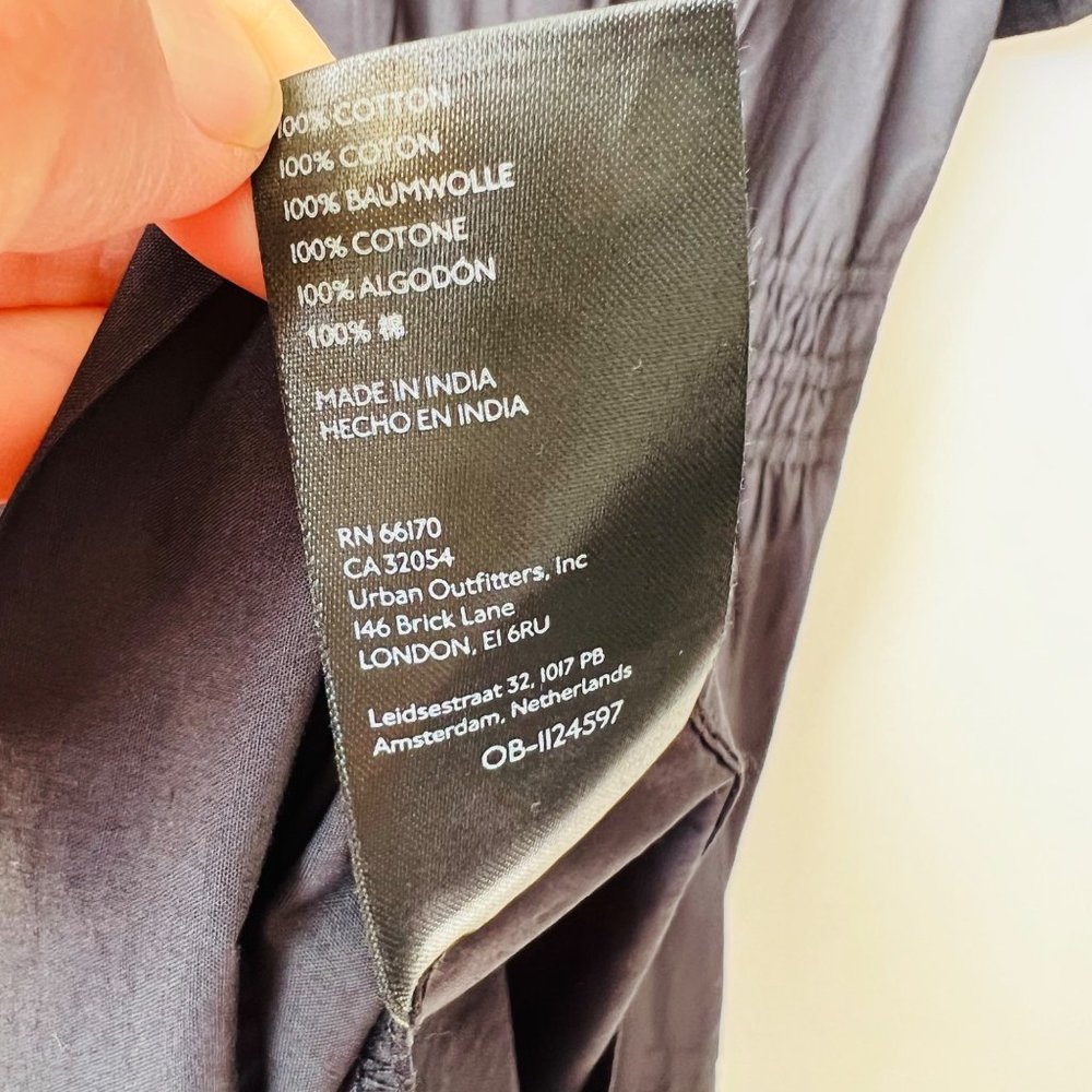 Anthropologie NWT Cotton Somerset maxi dress in black Size - Picture 11 of 12